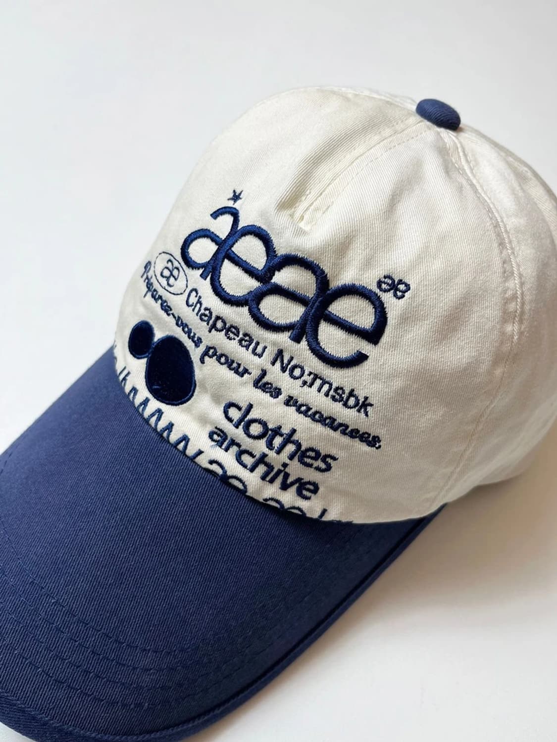 에이이에이이 웹 로고 투톤 볼캡 Q1368 상품이미지3