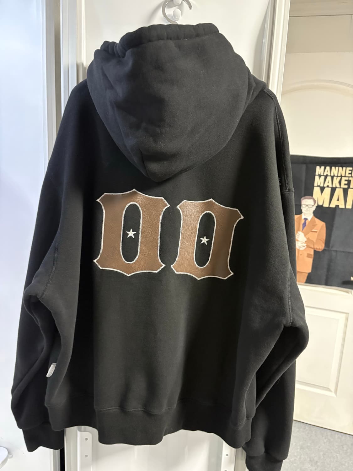 본투윈 후디 블랙 가죽패치 상품이미지3