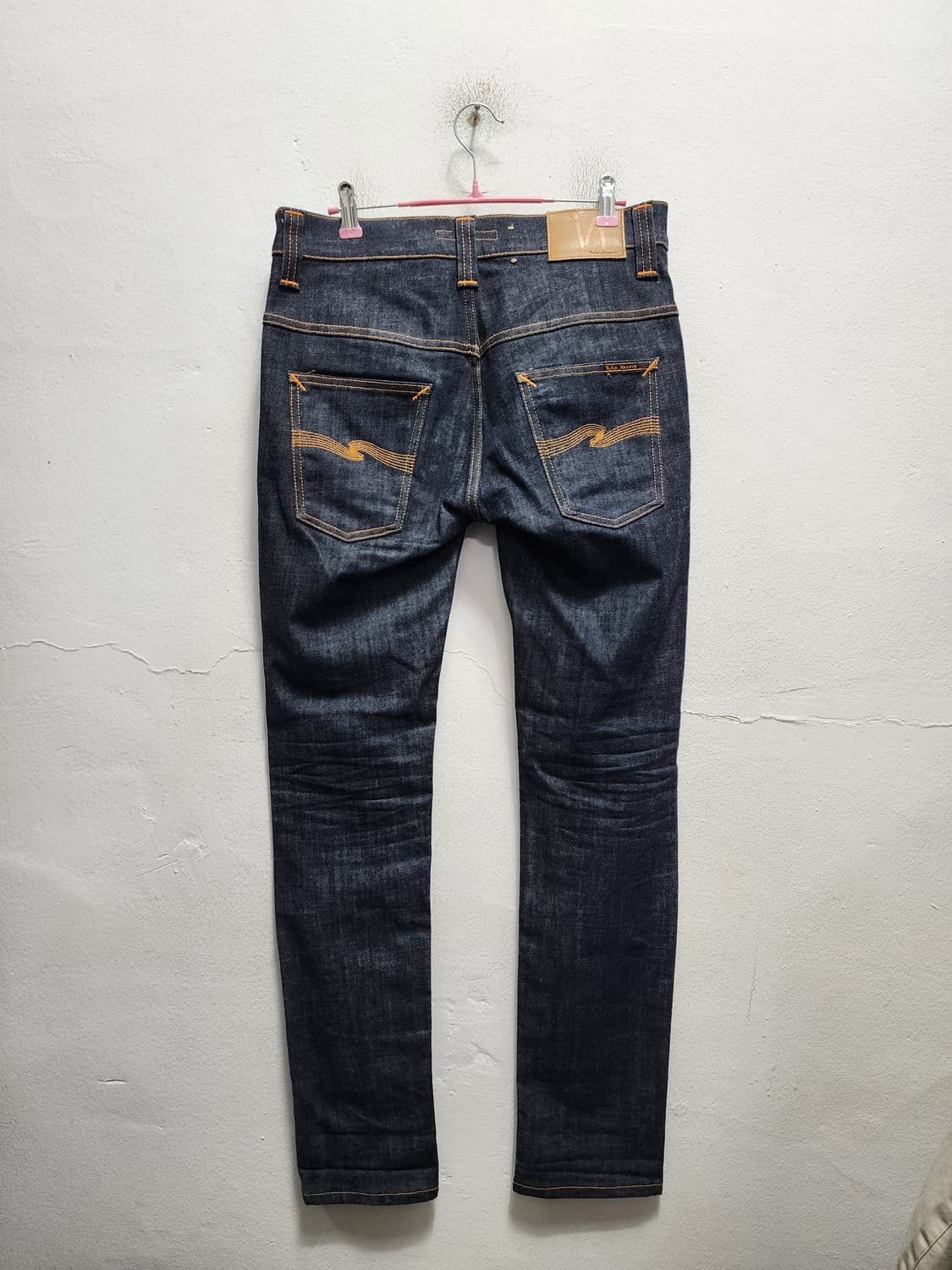 누디진 엠보 자수 데님 팬츠 상품이미지1