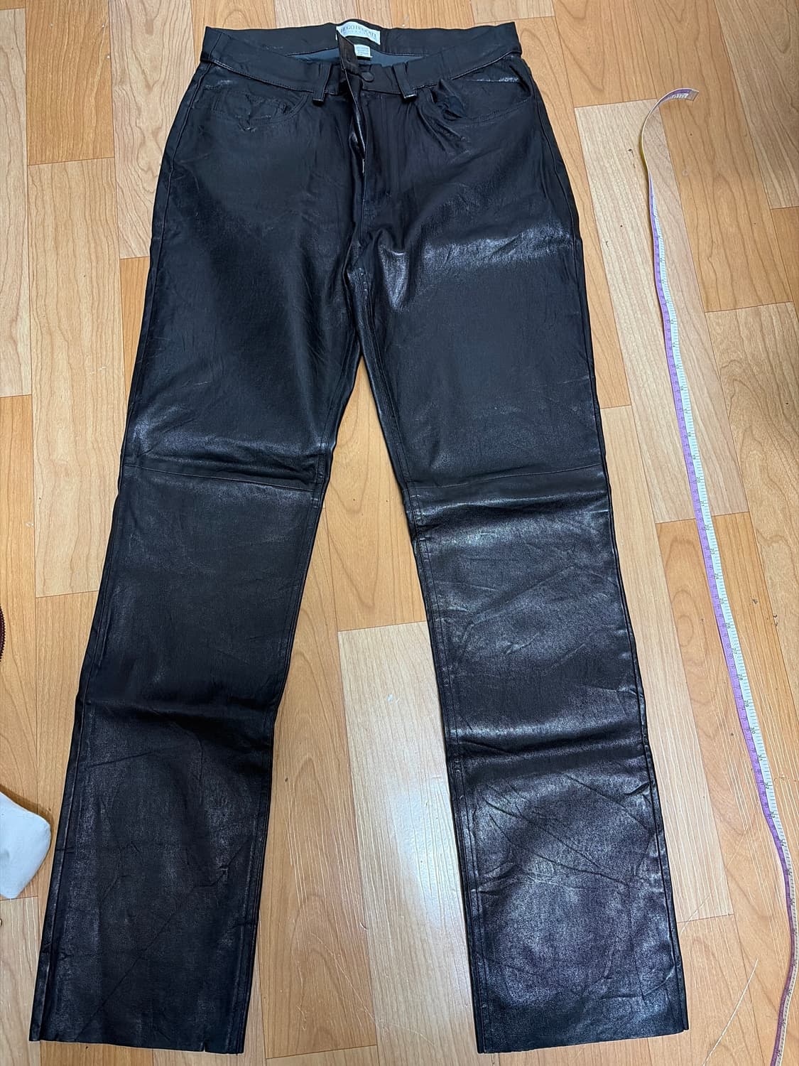 Vintage 레더 바지 상품이미지1