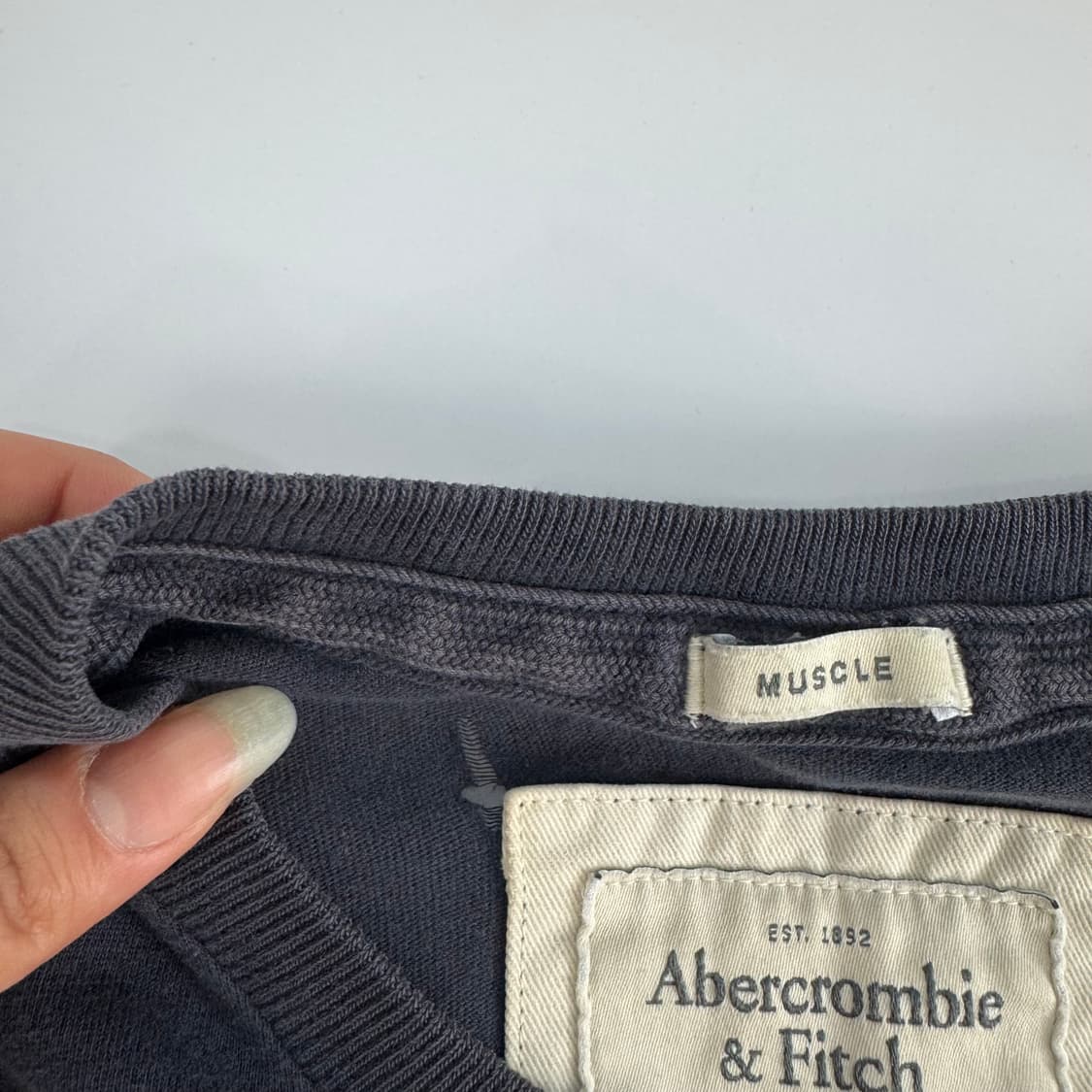 Abercrombie 아베크롬비 인디언 네이비 반팔 상품이미지6
