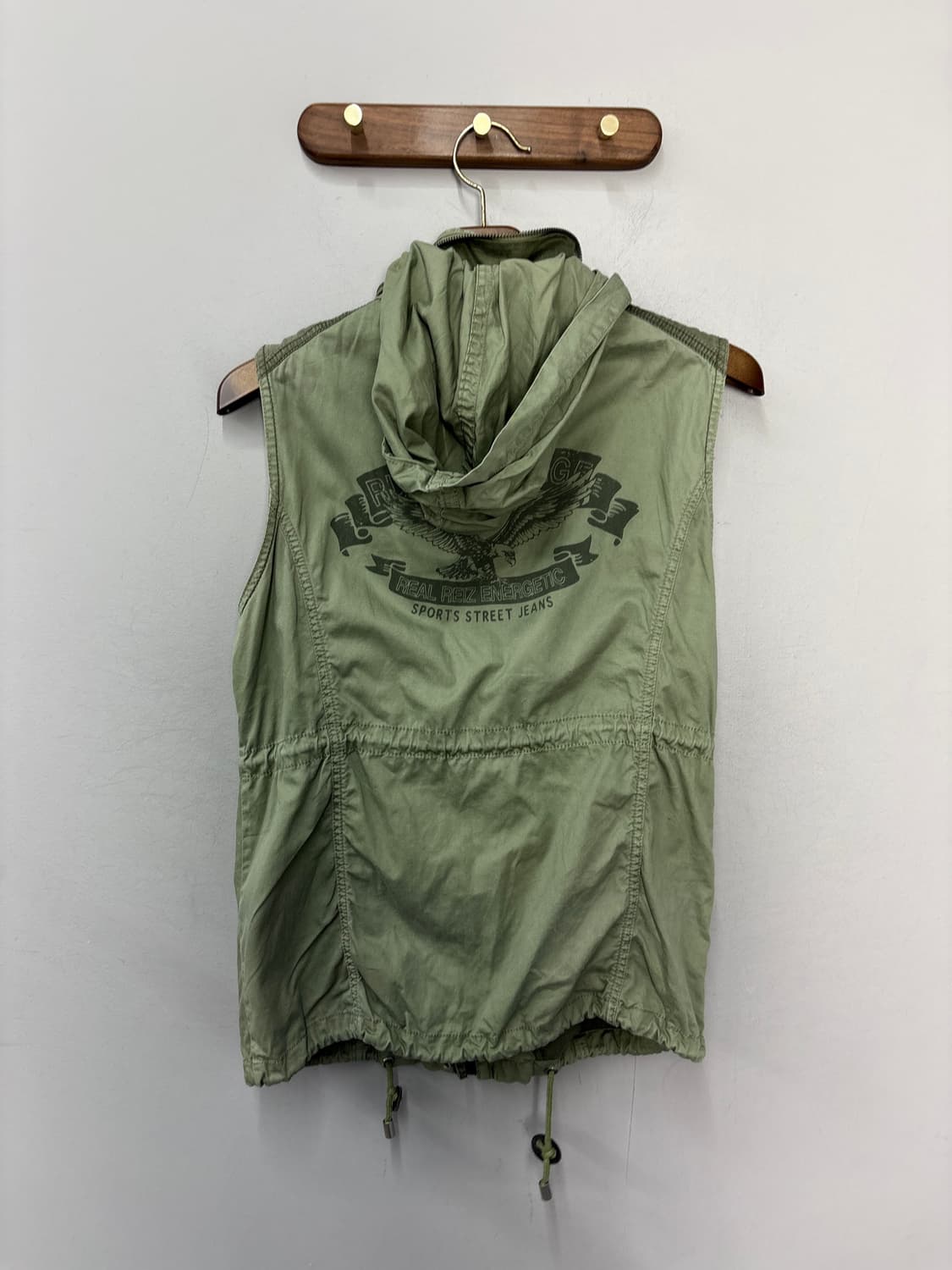 REIZ JEANS 빈티지 유일리티 밀리터리 포켓 베스트A3758 상품이미지6