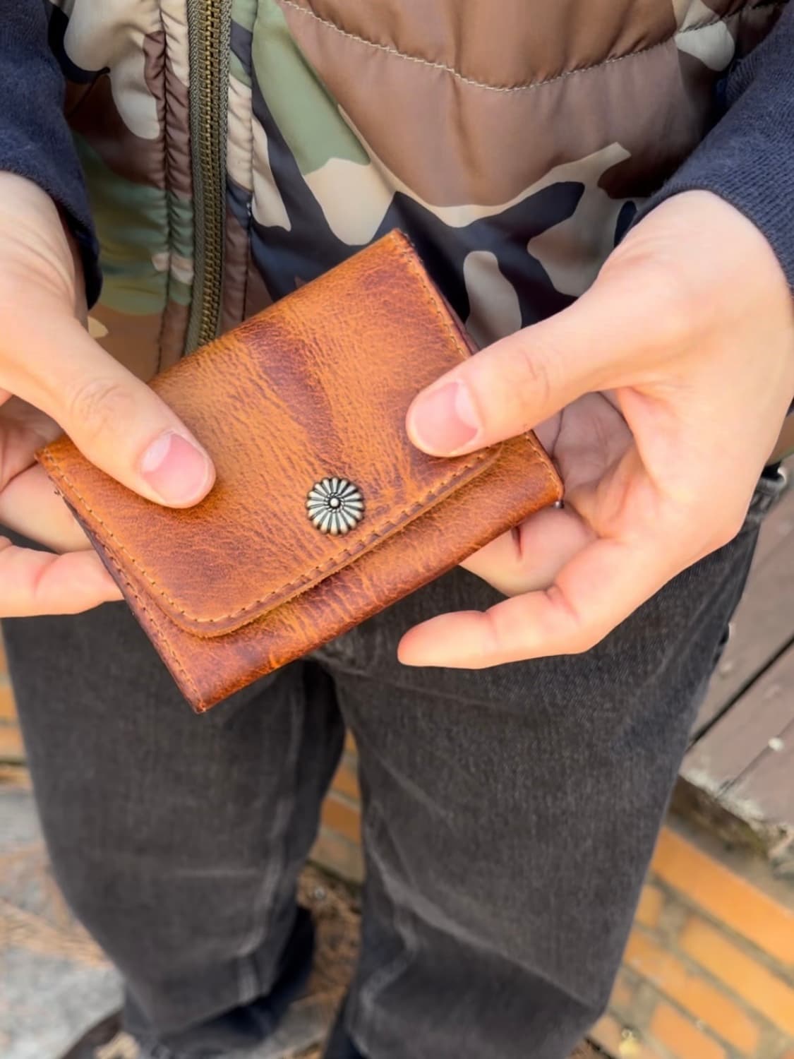 Vtg 빈티지 콘초 레더 월렛 (Brown) 상품이미지2