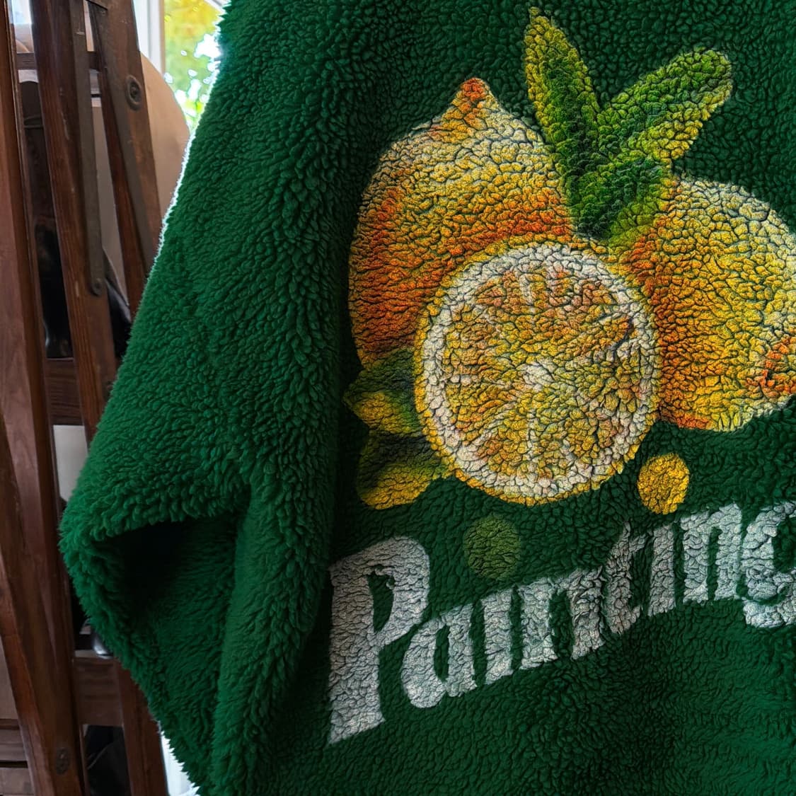 더블렛 핸드페인팅 Faux 시어링 자켓 상품이미지7