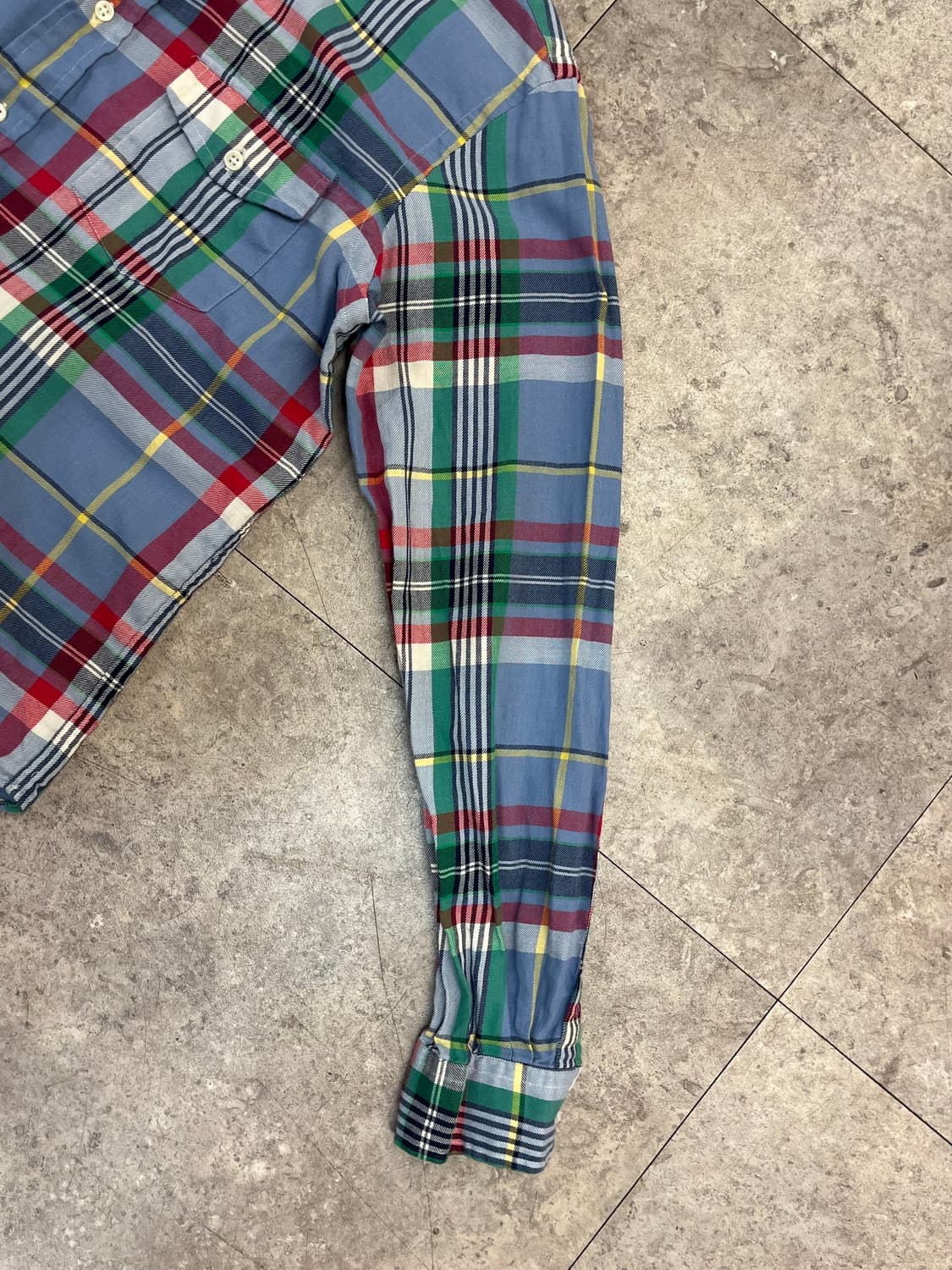 폴로 랄프로렌 체크 포켓 셔츠 스카이블루 M #csz3023 상품이미지7