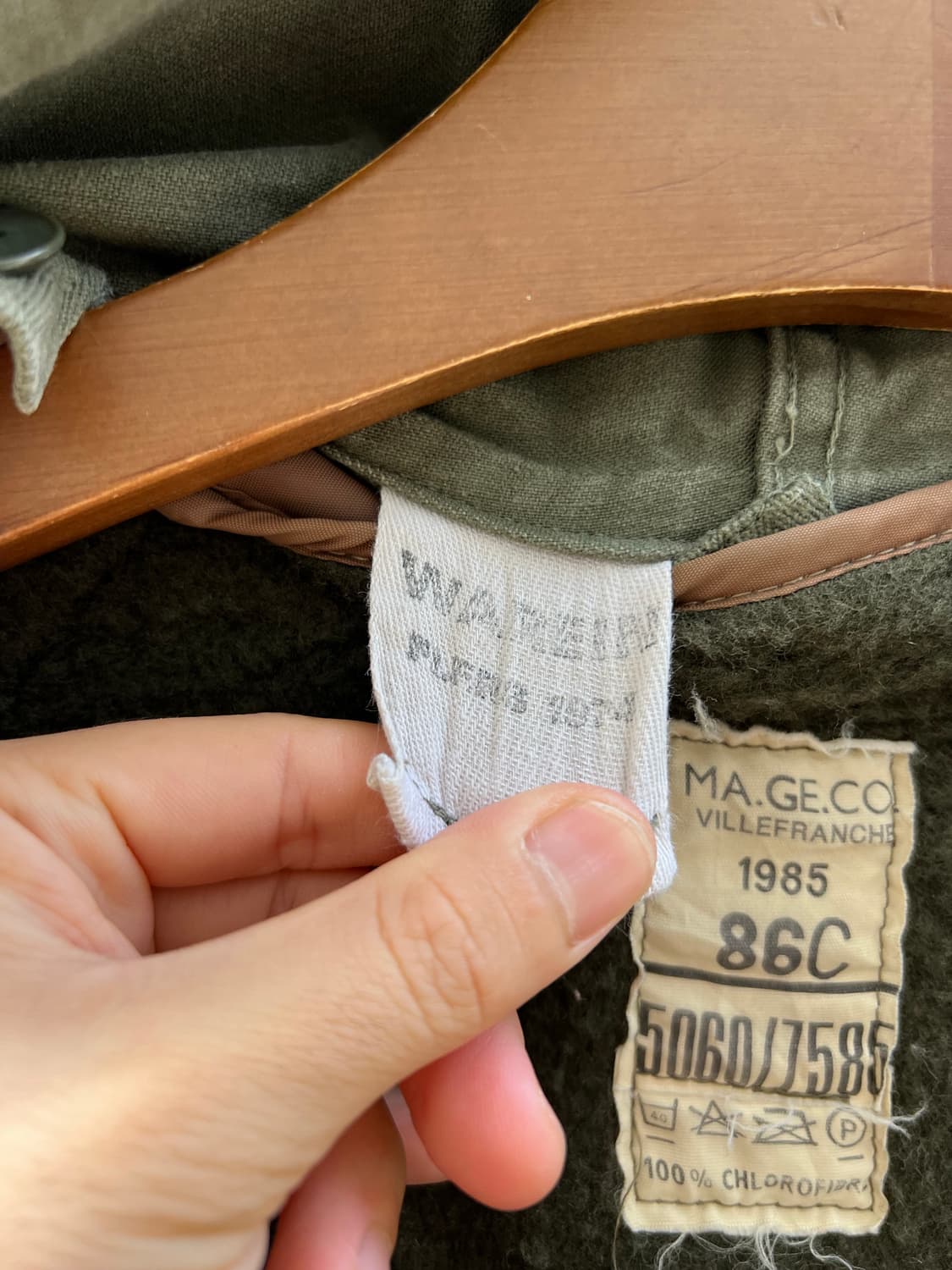 1970s FRENCH ARMY M-64 PARKA 모즈파카 개파카 상품이미지7