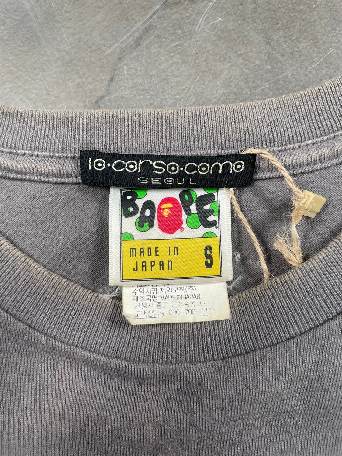 베이프 10꼬르소꼬모 사루 반팔 티셔츠 상품이미지7