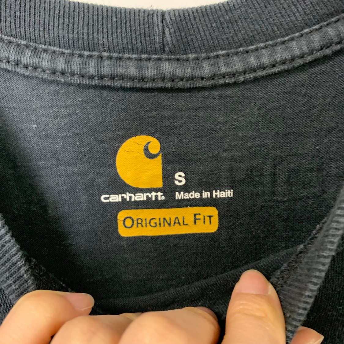 칼하트 암로고 블랙 롱 슬리브 상품이미지7