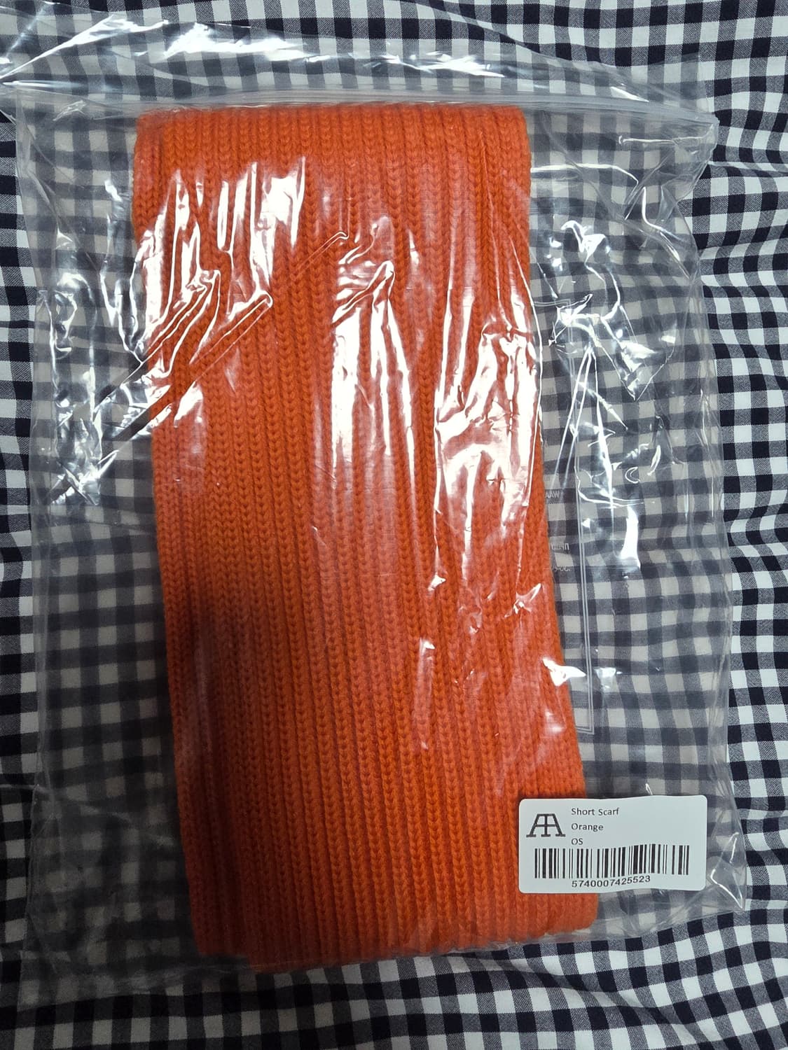 (새상품) 안데르센 안데르센 숏머플러 오렌지 상품이미지1