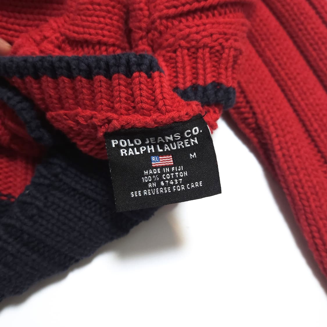 폴로 진스 랄프로렌 우먼 성조기 붙핏 니트 스웨터 상품이미지6