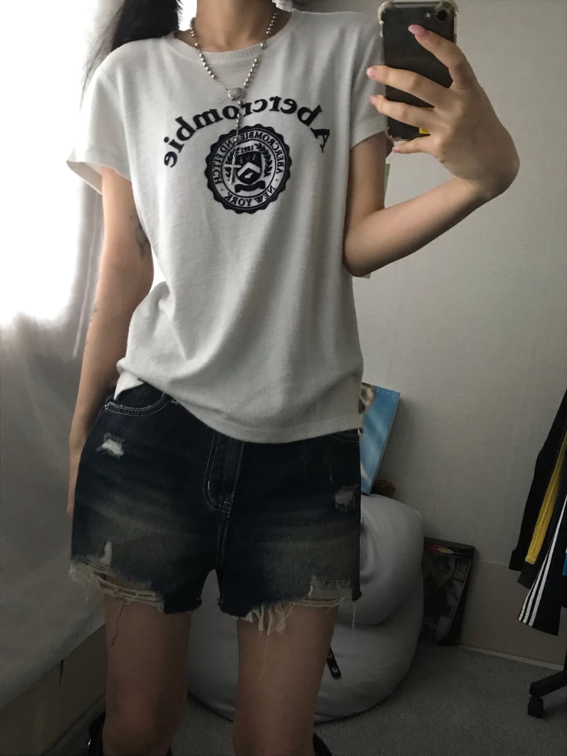 아베크롬비 화이트 반팔티셔츠 상품이미지8