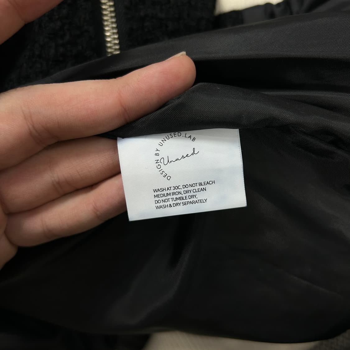 언유즈드랩 투웨이 트위드자켓(F) 상품이미지3