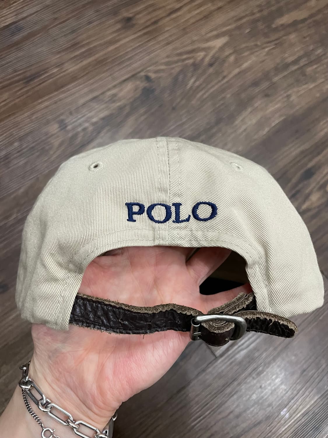 폴로 랄프로렌 베이지 볼캡 캡모자 가죽스트랩 상품이미지5