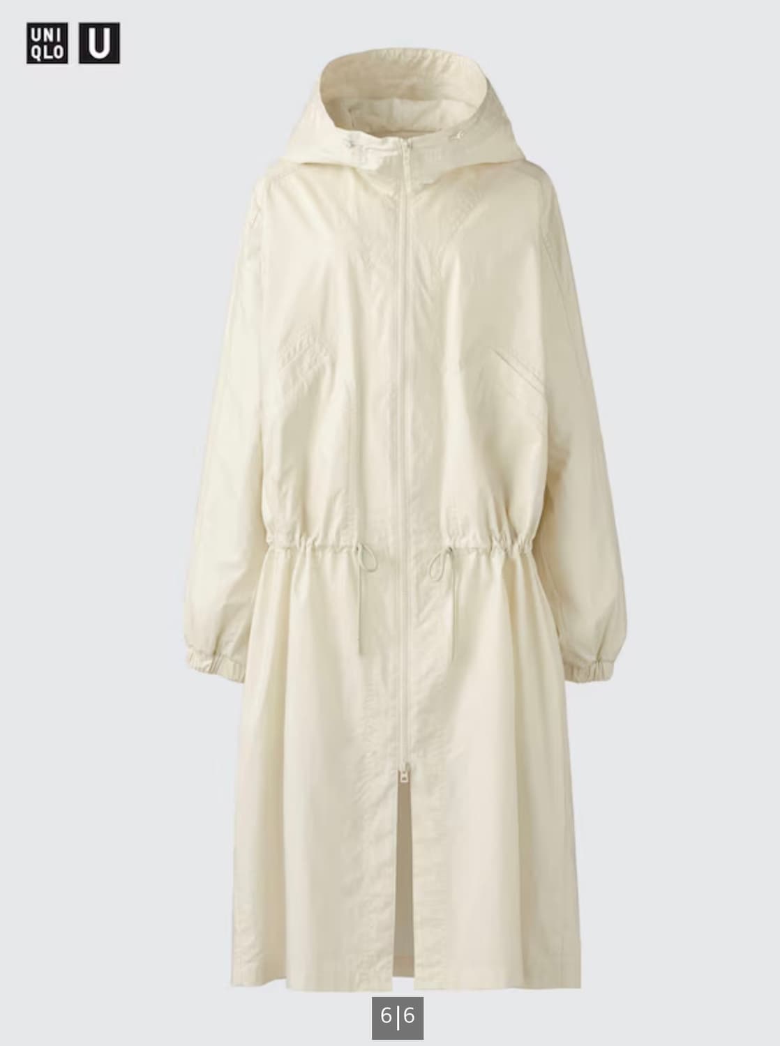 Uniqlo 유니클로 U 코튼후드코트 블랙 M 상품이미지2