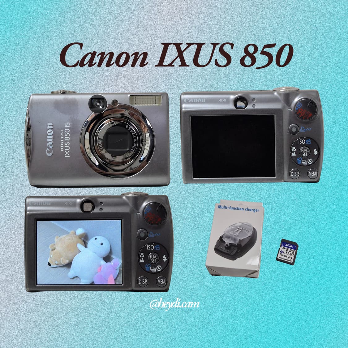 (NCT 재민,니쥬 아야카) 캐논 ixus850 ixy900is 실버
 상품이미지2