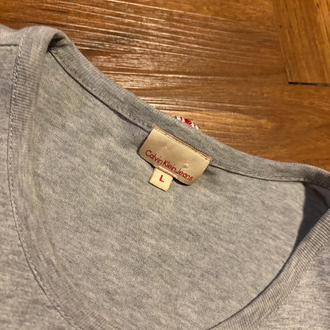 CALVIN KLEIN JEANS 셀비지 라인 티셔츠 상품이미지4