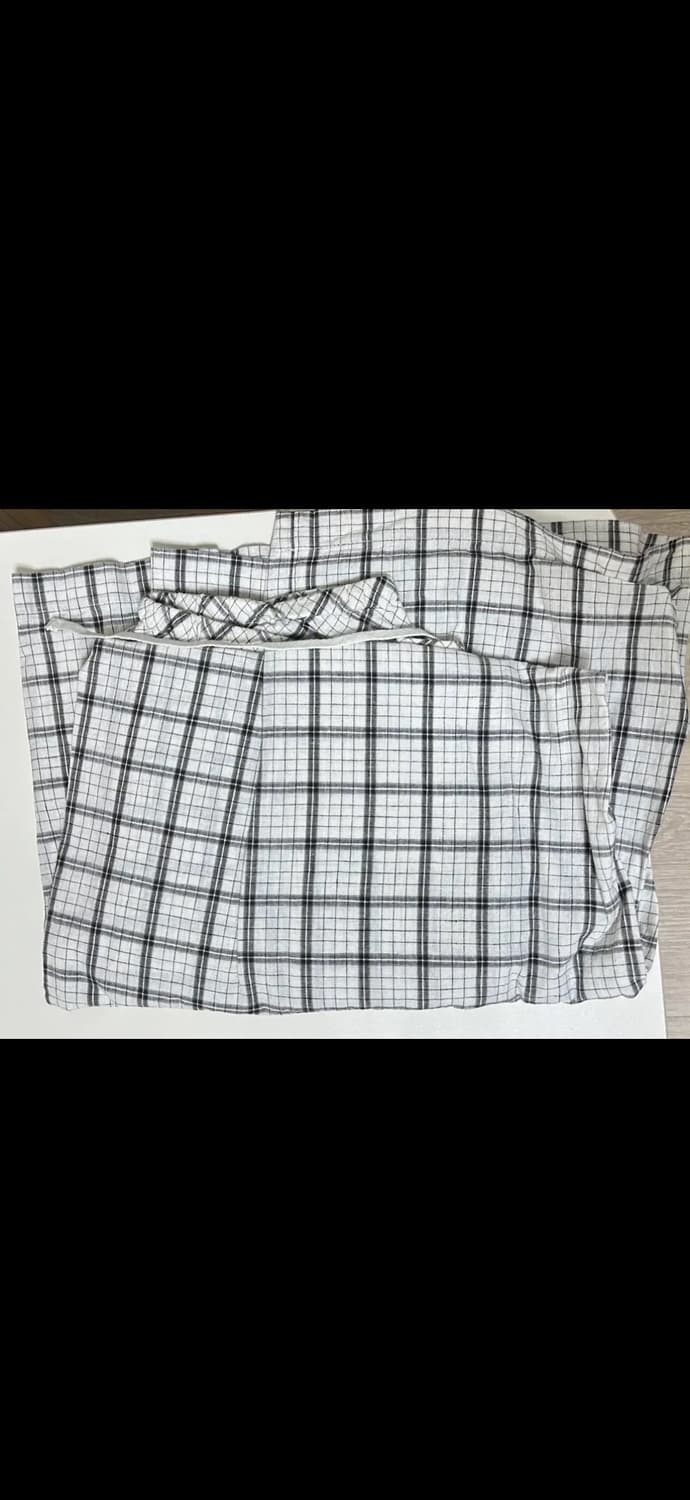 유니클로 모리걸 체크 롱 스커트 상품이미지3