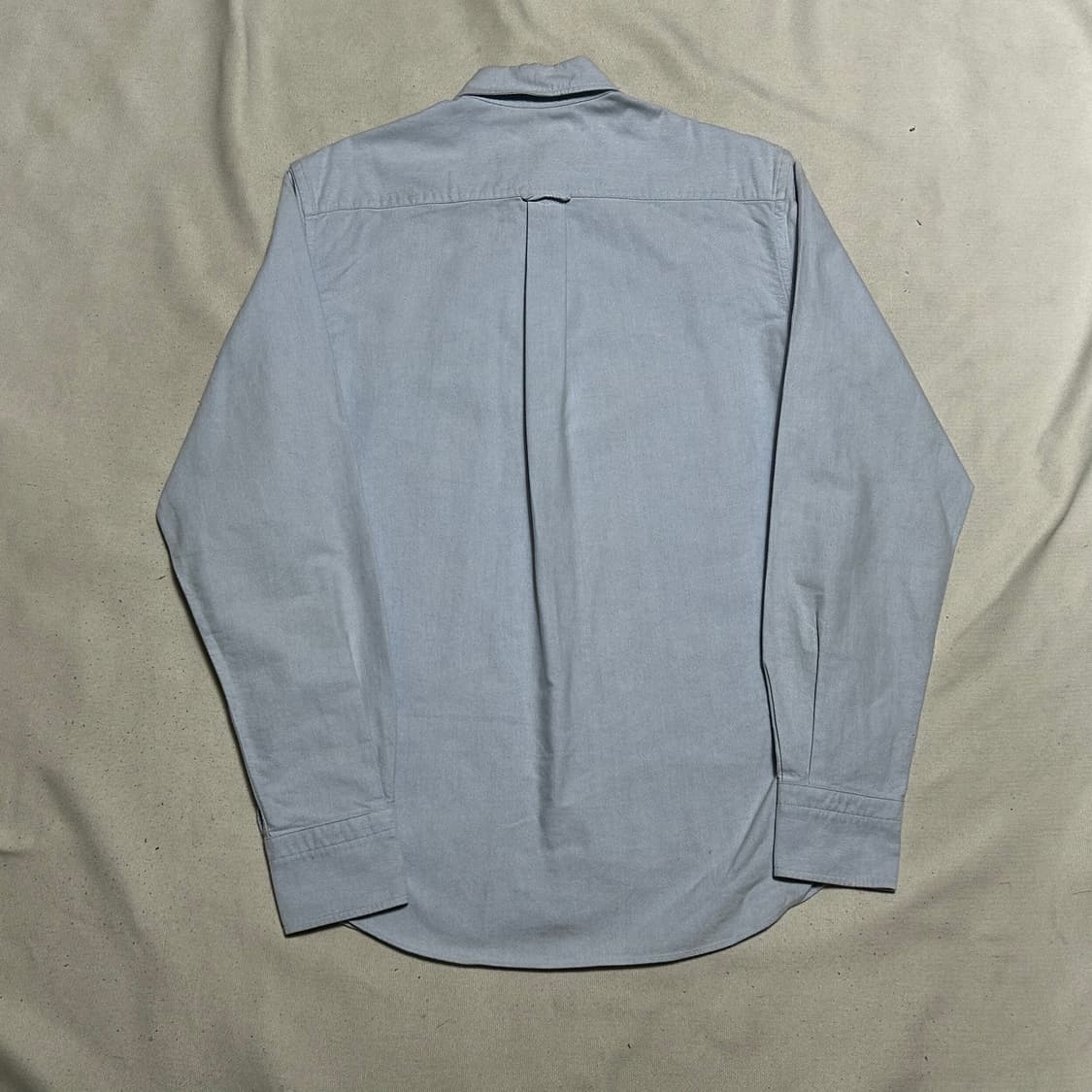 38 메종키츠네 트리컬러 폭스 스카이블루 코튼 셔츠 상품이미지3