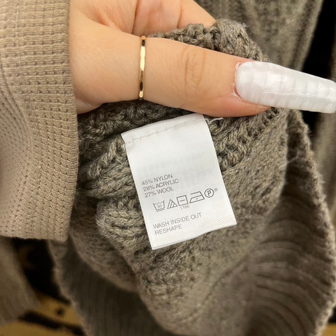 갭 빈티지 캐주얼 딱붙핏 케이블 뜨개 니트 K0096 상품이미지6