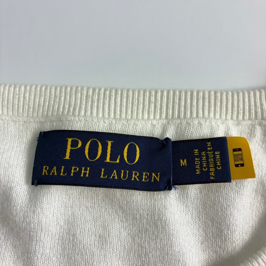 Polo  폴로 랄프로렌 신형 자수 코튼 화이트 니트  상품이미지5