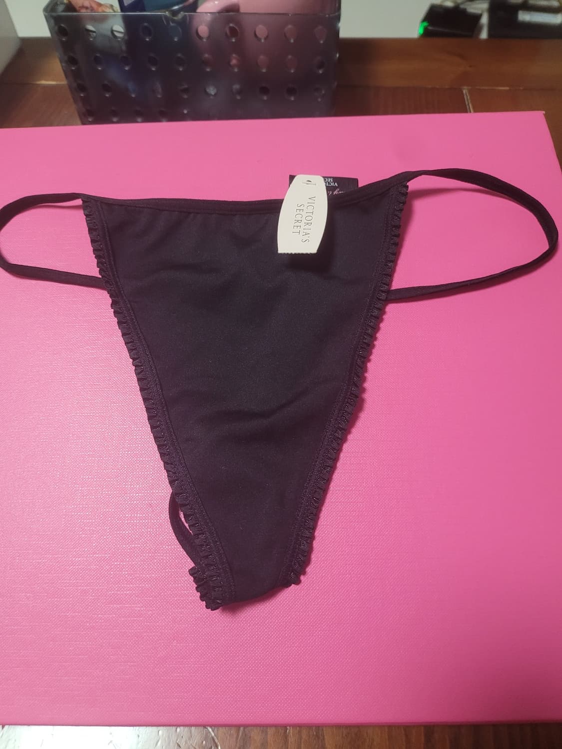 빅토리아 시크릿 블랙 티팬티 S 상품이미지1