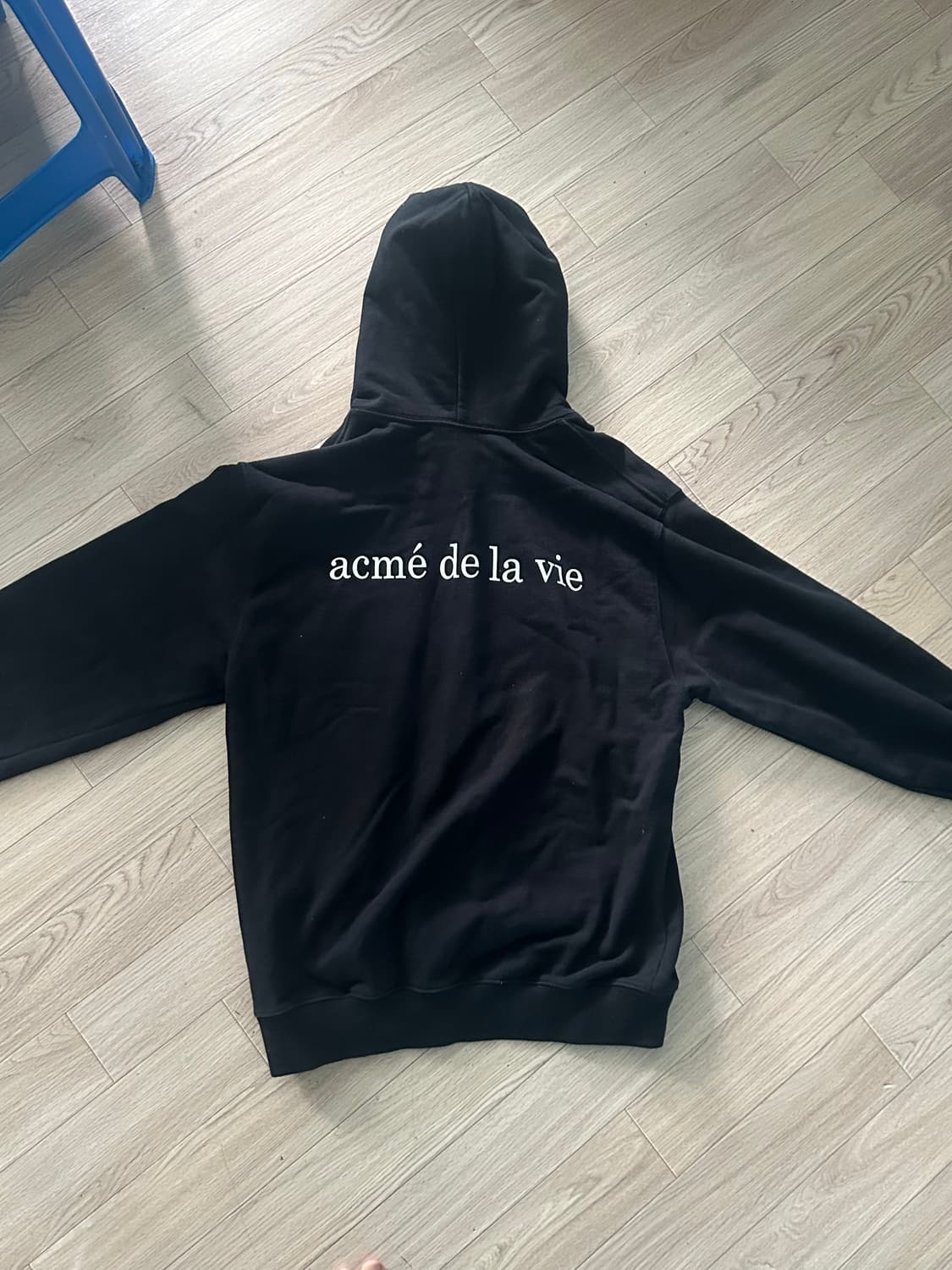 아크메드라비 ADLV BABY FACE HOODIE BLACK SNOW 상품이미지2