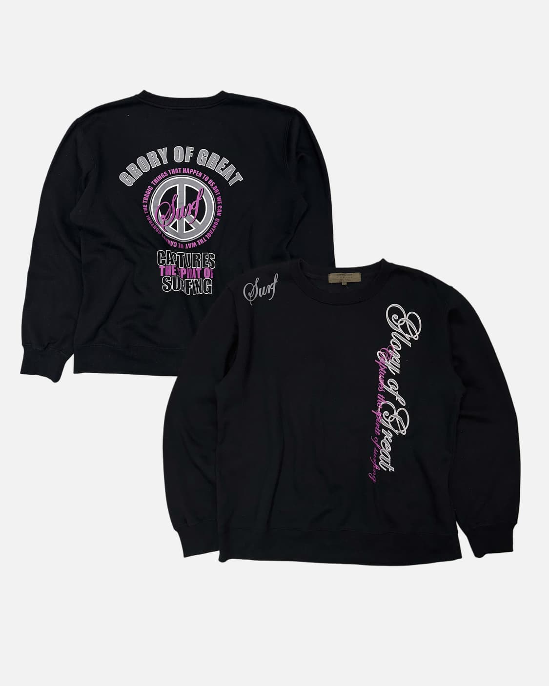 surfer lettering black sweatshirt 상품이미지1