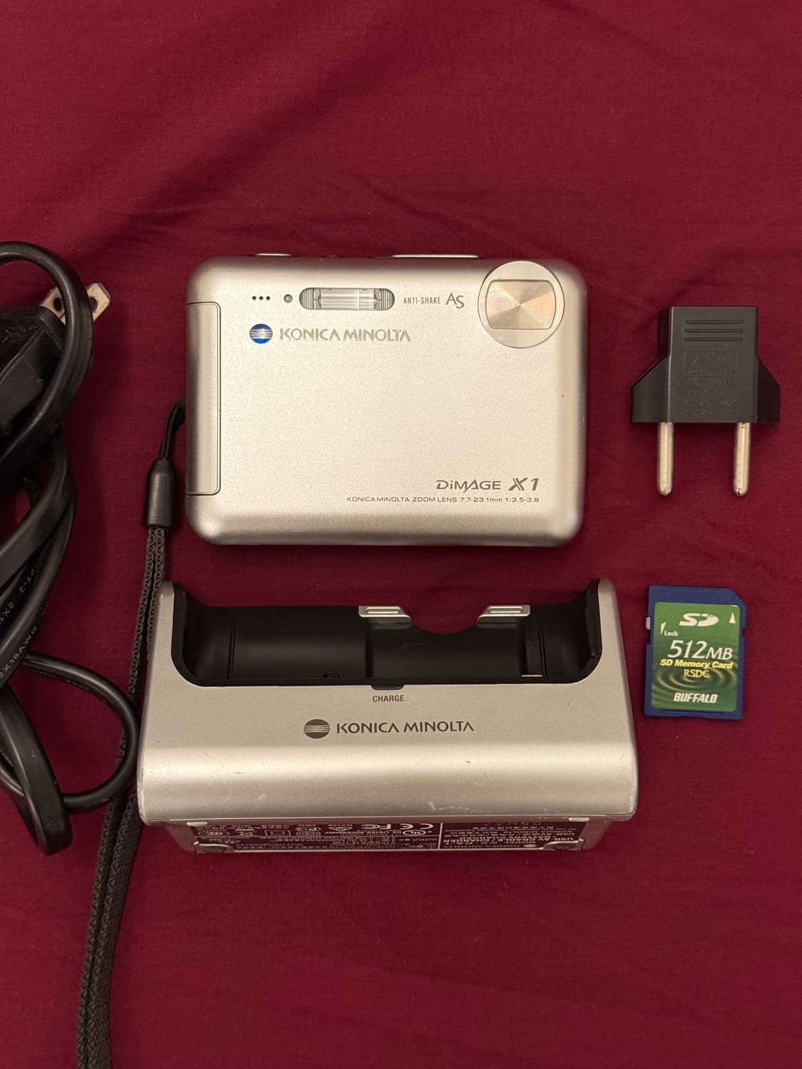 작례 O)코니카 미놀타 DiMAGE X1 디카 + 충전기 풀세트 상품이미지1