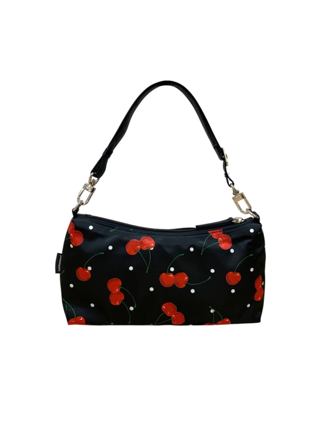(새상품) 투머치택스 프린티드 호보백 블랙 체리 (조이 착용) 상품이미지1