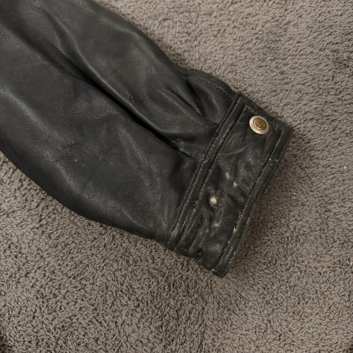 [ 정품/L ] Lee 리 쌍방울 빈티지 레더 양가죽 봄버자켓 상품이미지7