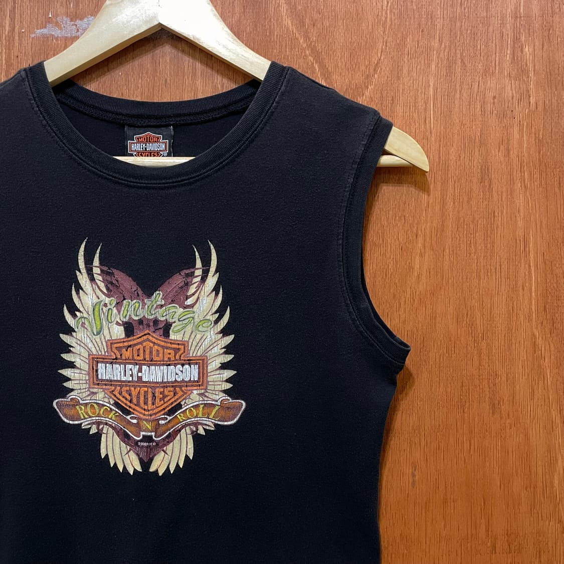 (M) Harley Davidson 할리 프린팅 슬리브리스 나시 상품이미지4