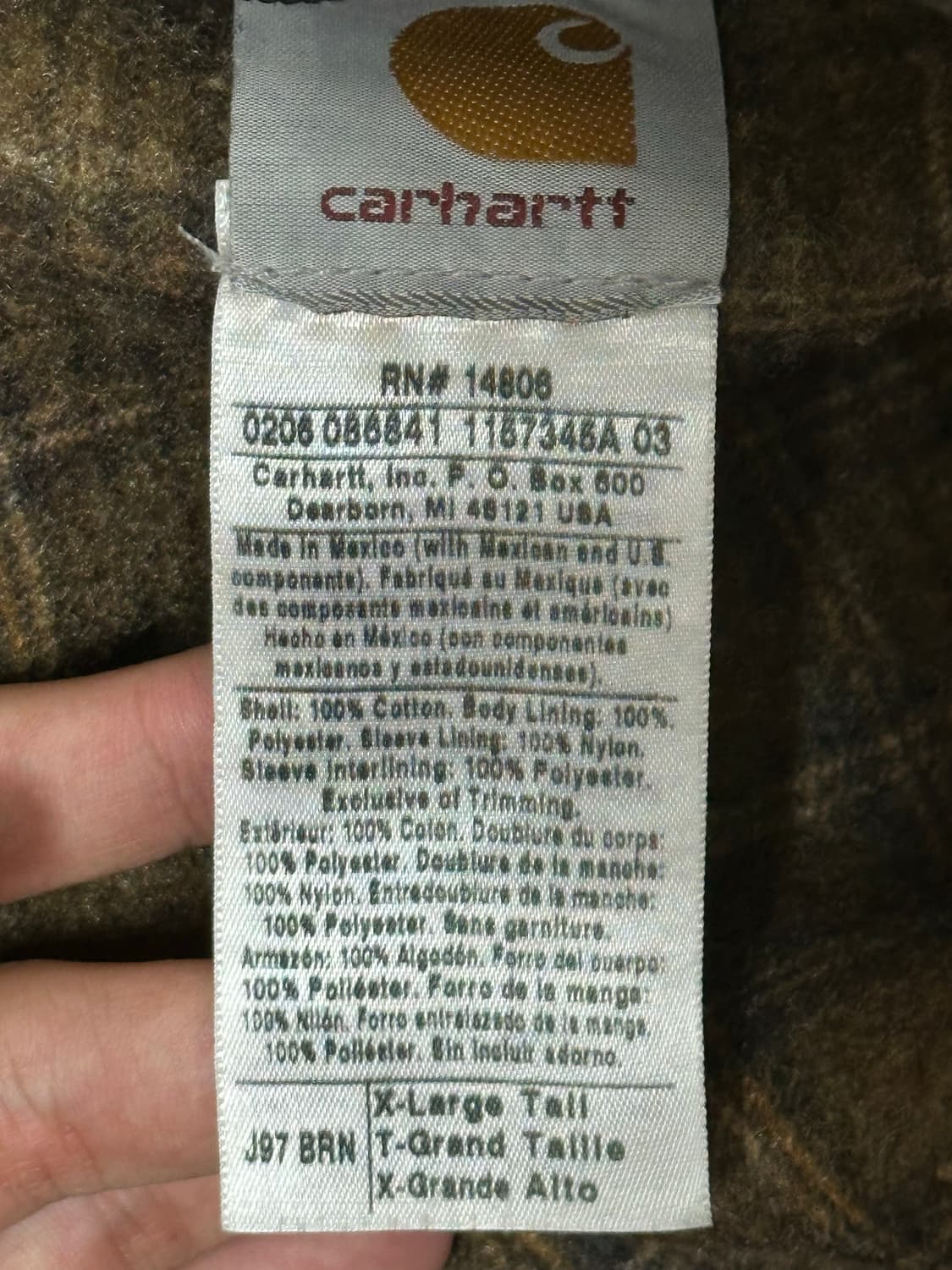 칼하트 j97 디트로이트 XL 상품이미지7