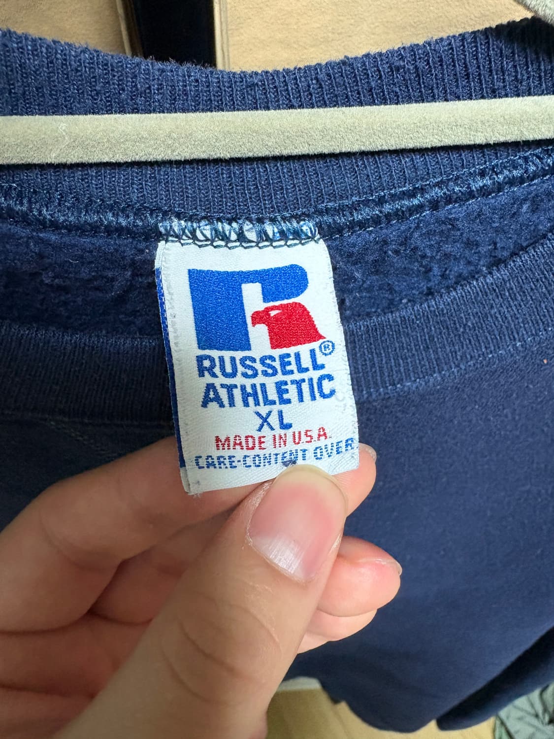 90s usa 러셀 XL navy 상품이미지2