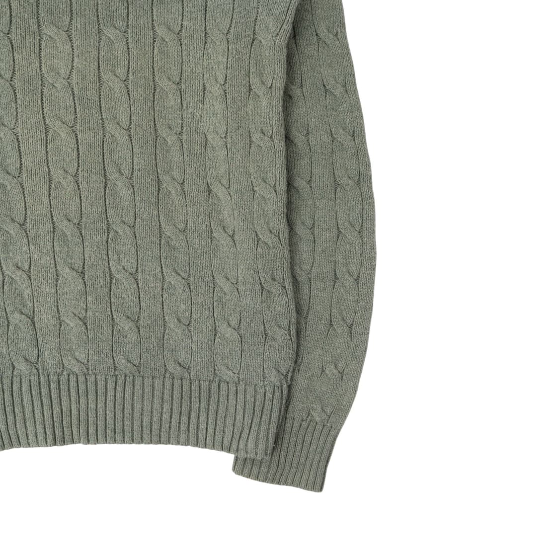 폴로 랄프로렌 라이트 그린 코튼 케이블 니트 상품이미지4