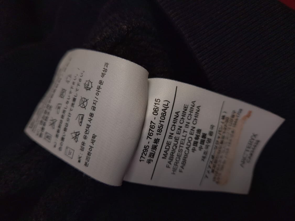 오리지날 아크테릭스 코튼 빅로고 후디티 상품이미지7