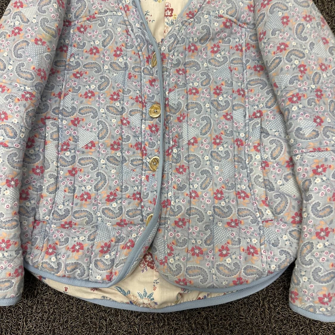 Thursday Island 써스데이 아일랜드 여성 플라워 퀼팅 자켓 S 상품이미지5