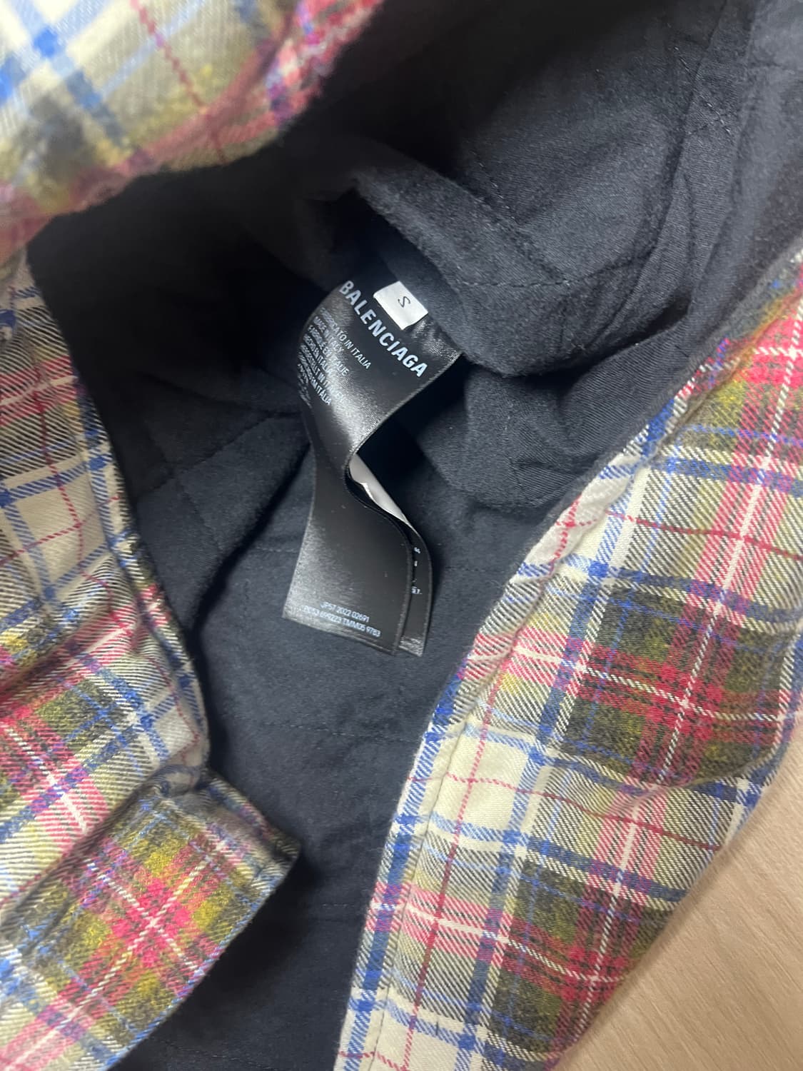 [S]발렌시아가 블리치드 셔츠 멀티컬러 상품이미지3