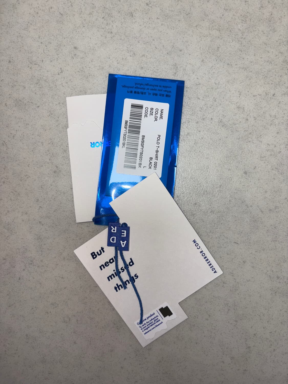 아더에러 시그니피컨트 반팔 카라티 블랙 L 상품이미지4