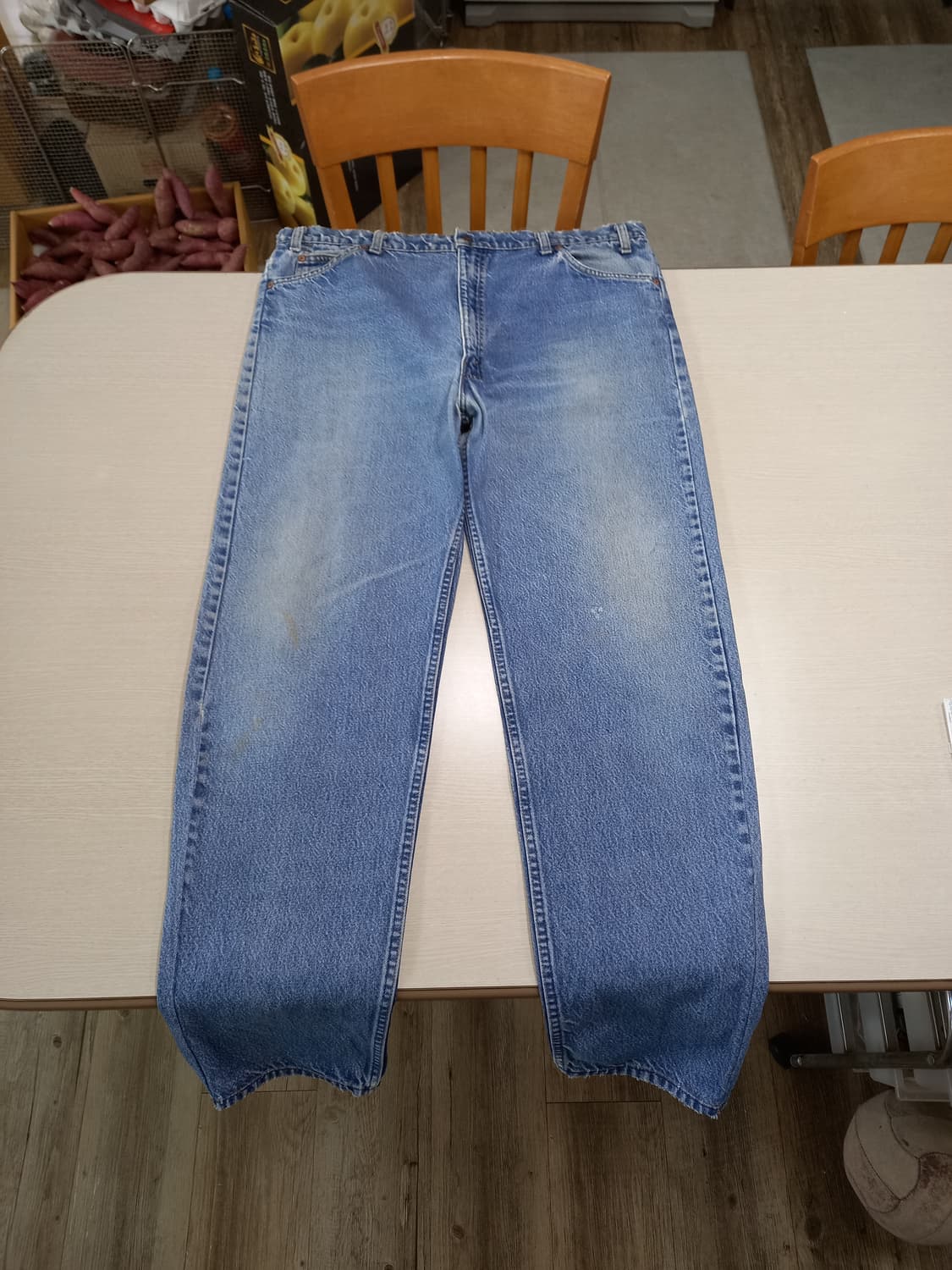 42 90's 리바이스505-0217USA 오렌지탭 테이퍼드진 42-01 상품이미지1