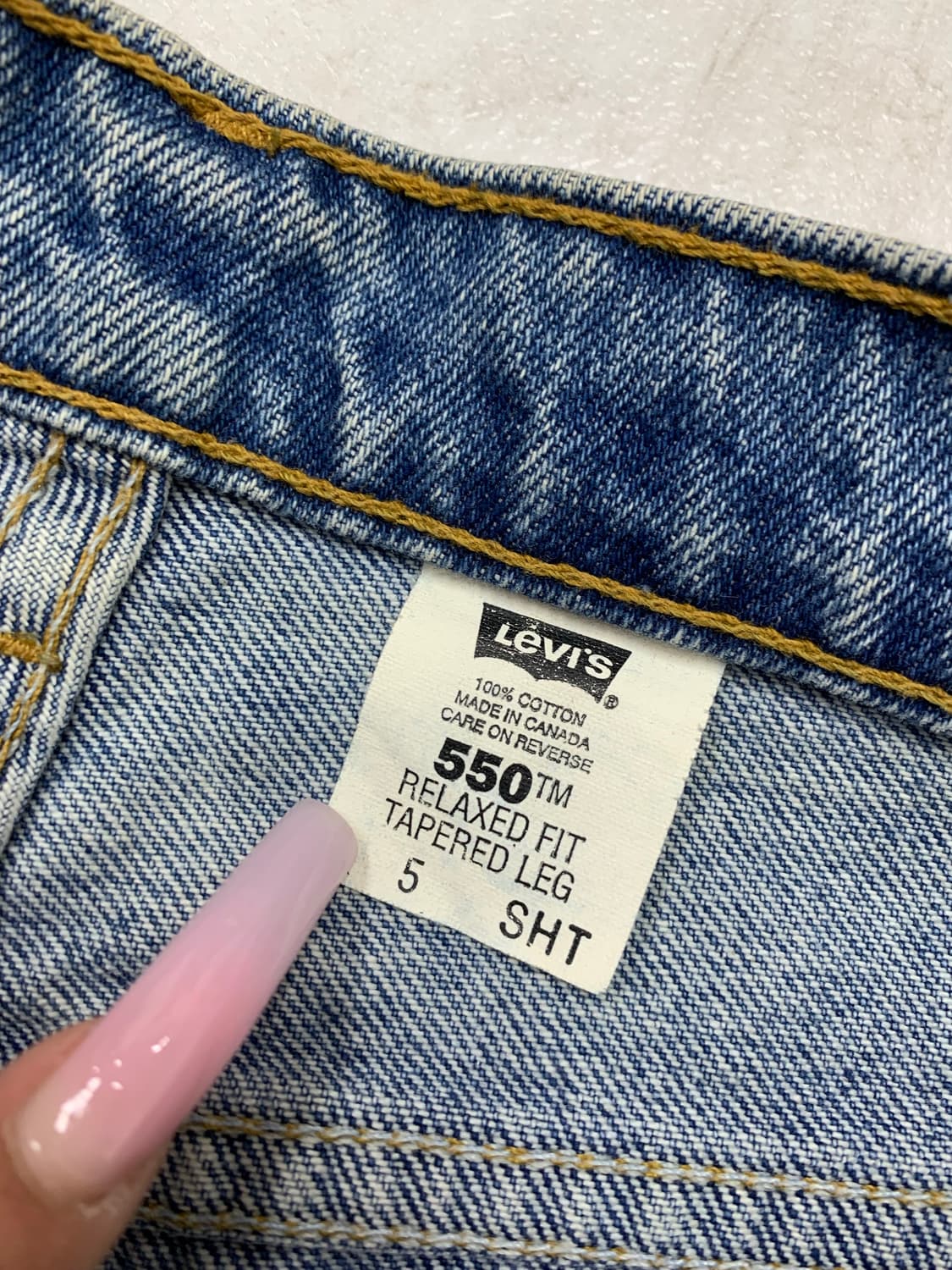 리바이스 550 데님 팬츠 #487 상품이미지4