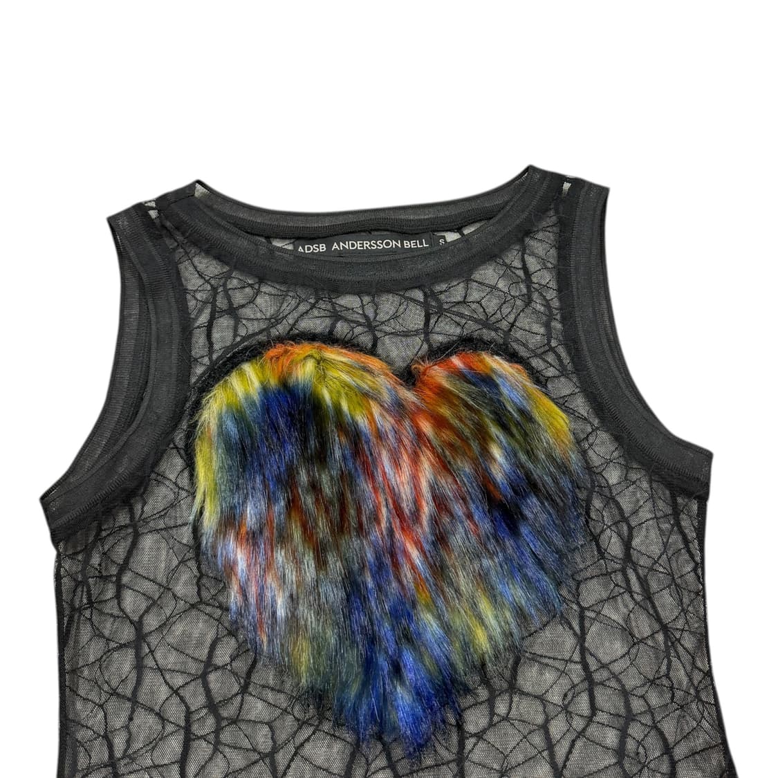 23SS 앤더슨벨 하트 퍼 시스루 메쉬 탑 나시 S 상품이미지2