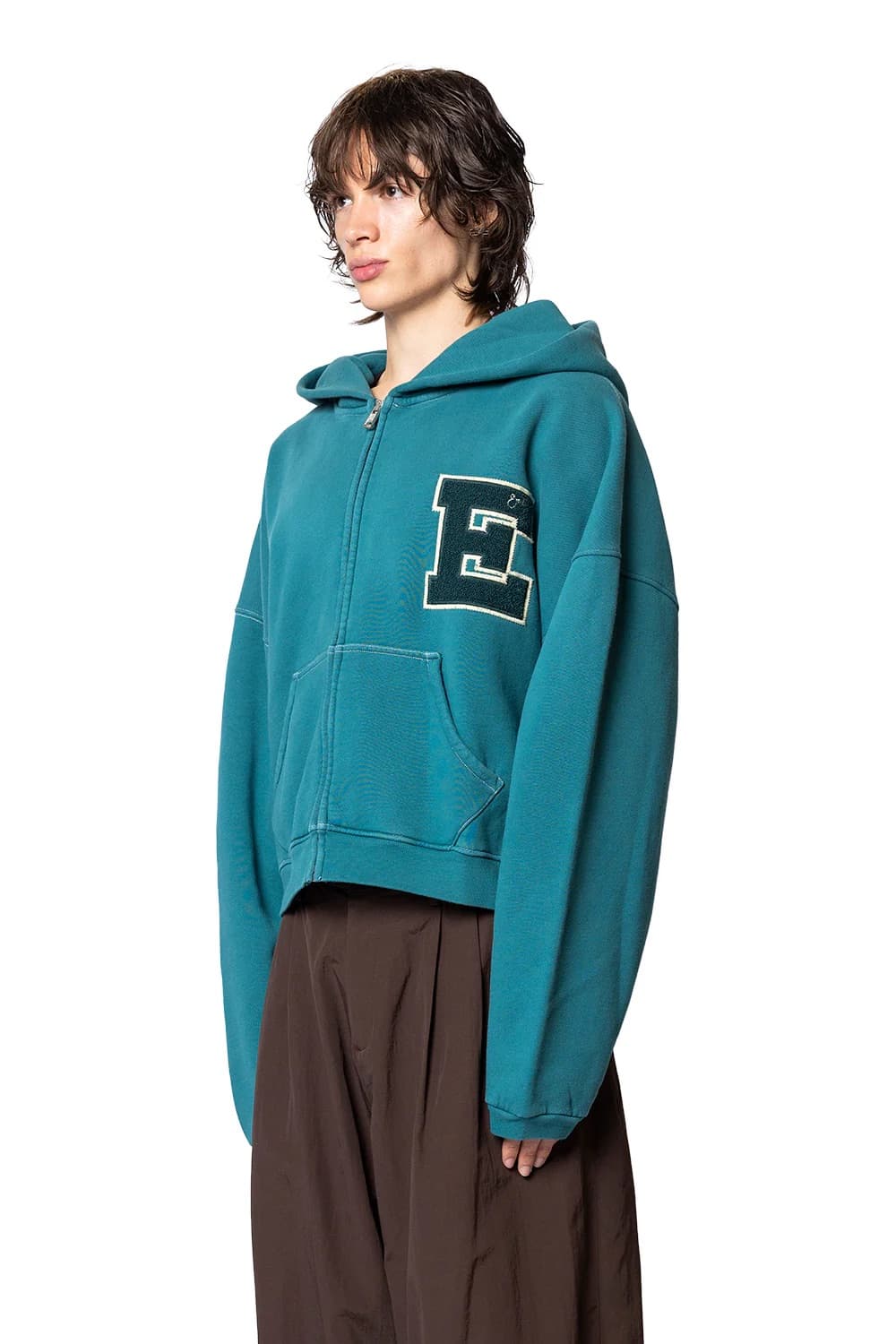 [S,M,L]이알엘 ERL 25fw Letterman 후드집업 상품이미지3