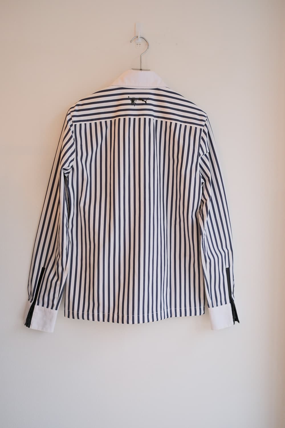 Lettering stripe zipper shirt jacket 상품이미지6