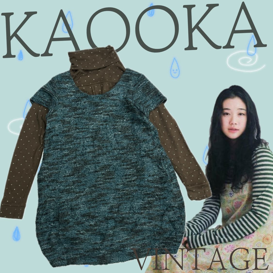 🌳하구미의 도트 가을 작업실상의 코디🌳오리엔탈 히피 에스닉 레이어드  상품이미지1