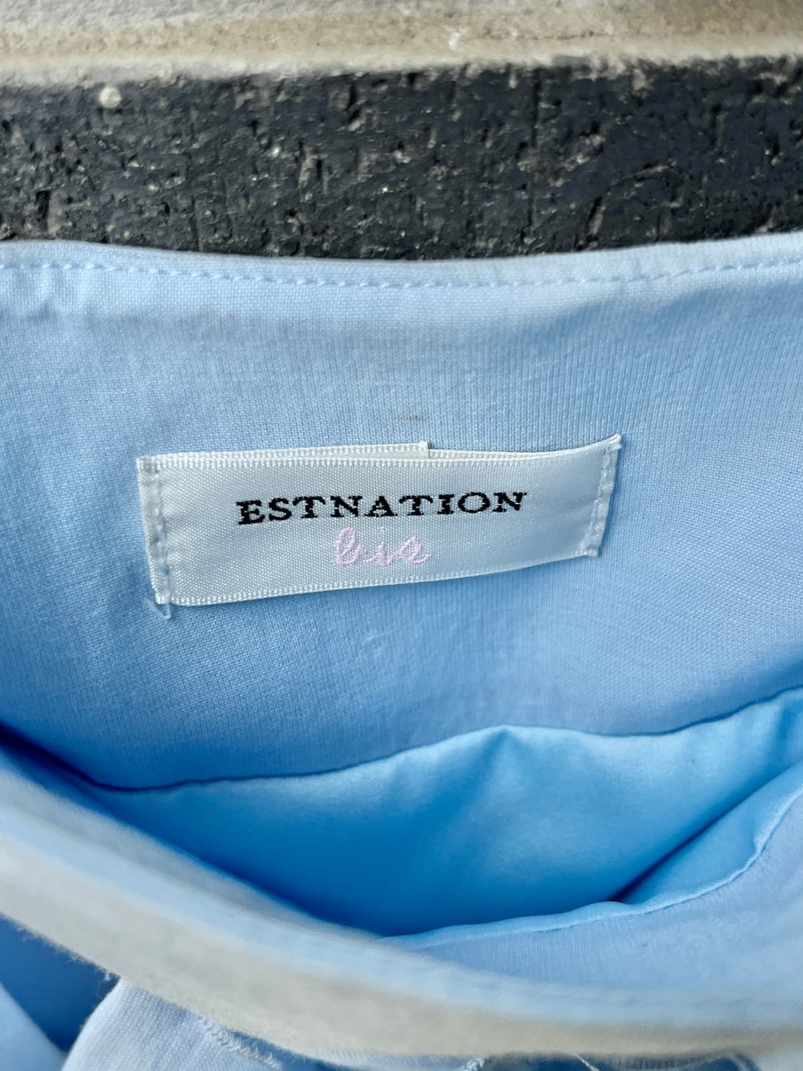 Estnation 러플 스커트 라이트 블루 상품이미지7