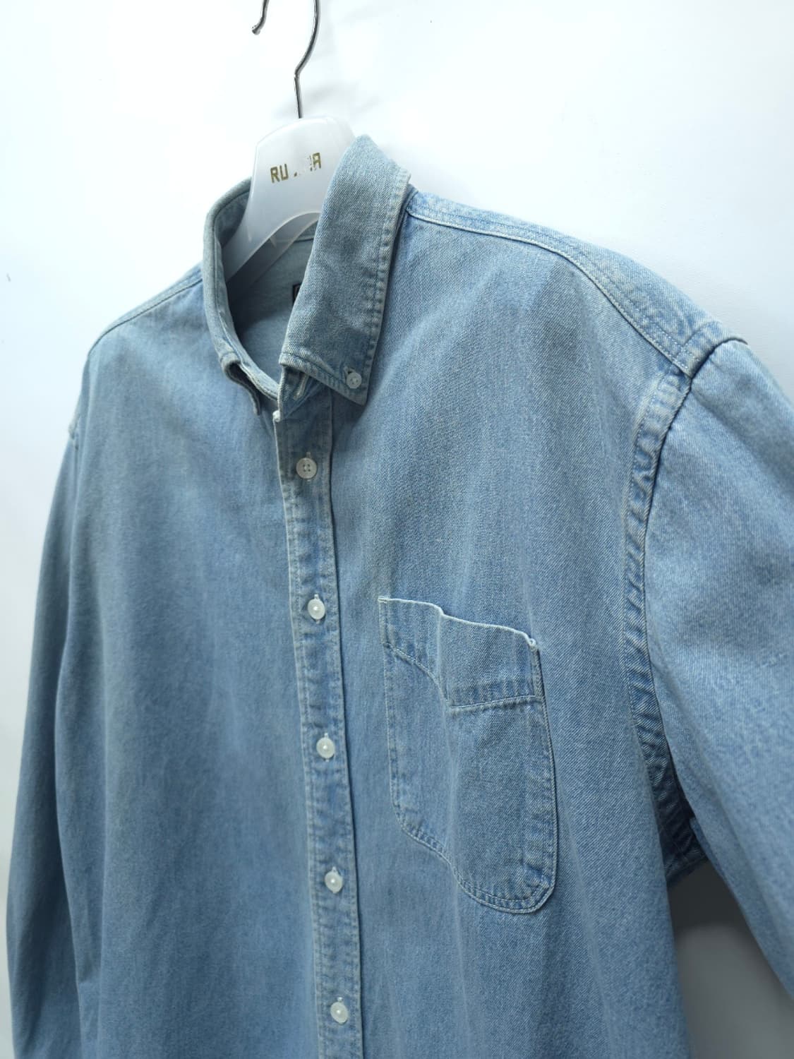 프리즘웍스 라이트 데님 워싱셔츠 (95~100) 상품이미지4