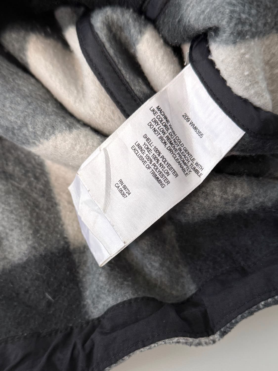 컬럼비아 90‘s 오버핏 체크패턴 폴리 블럭 플리스 자켓 상품이미지7