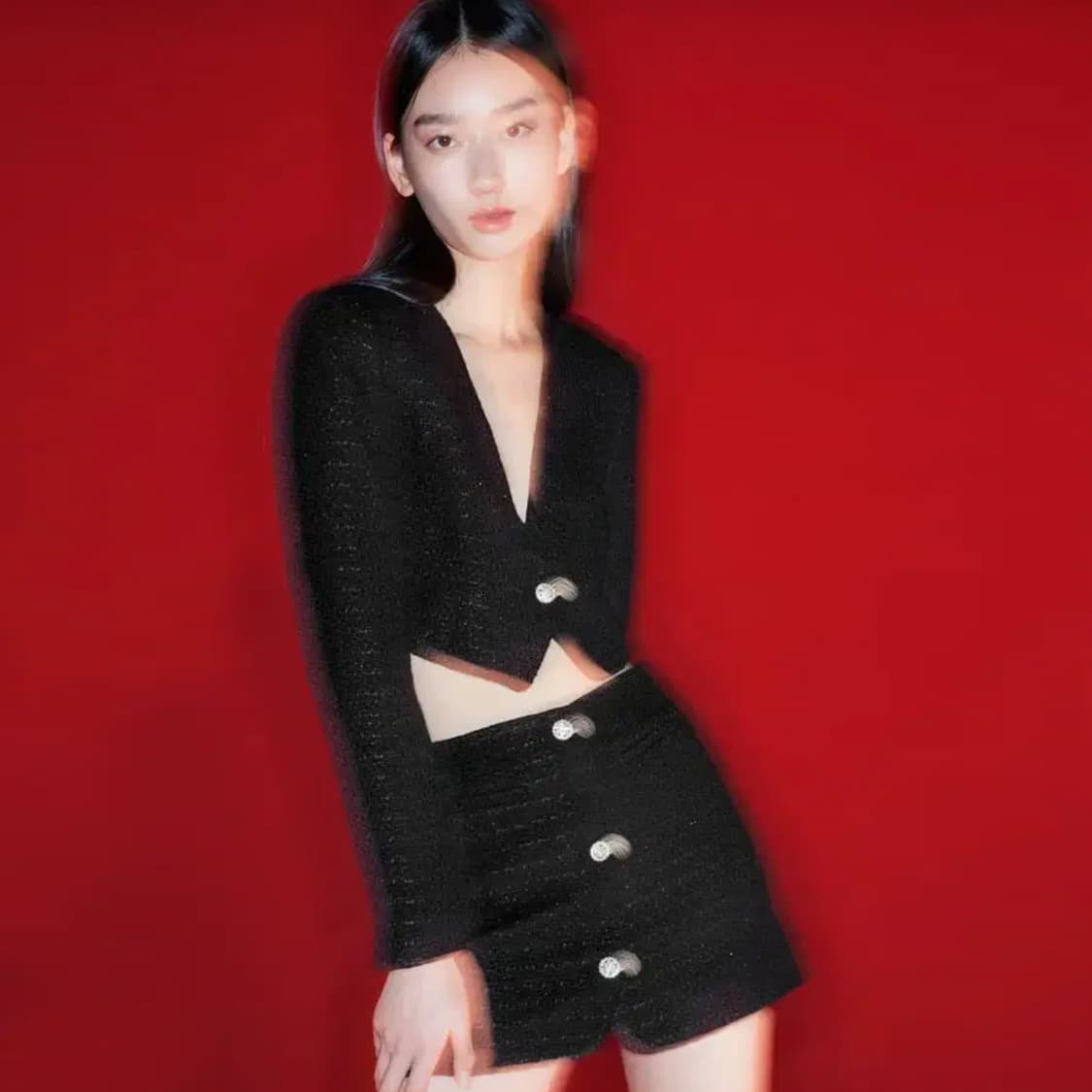 자라(ZARA) 크롭 트위드자켓 55 새상품 상품이미지2