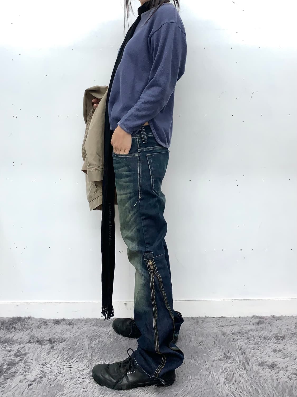 디젤 바이커 데님 팬츠 상품이미지1