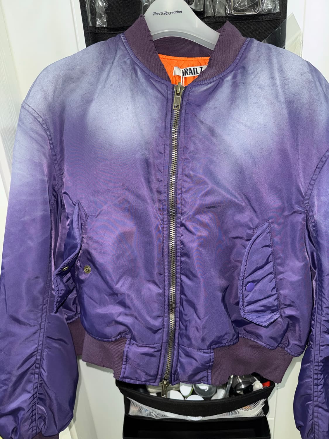 그레일즈 워시드 봄버 자켓 1size 상품이미지1